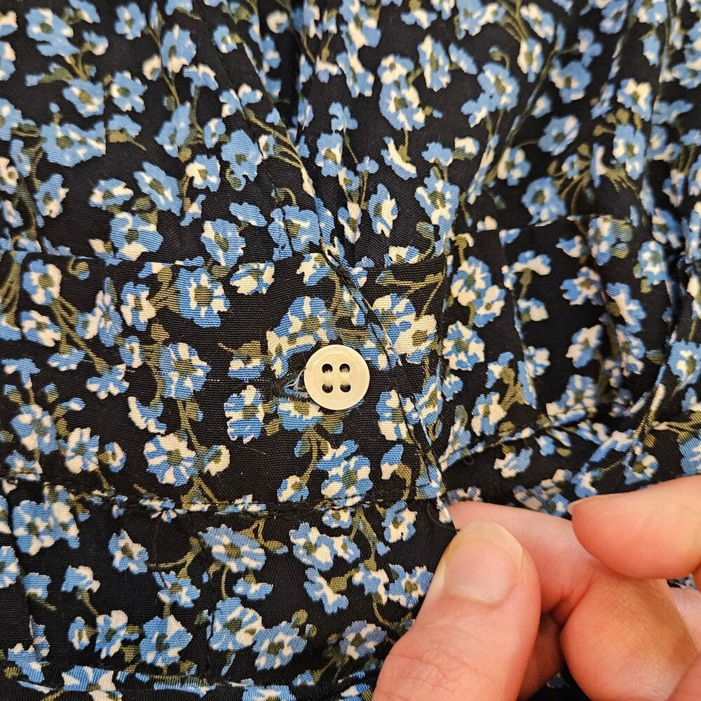 Faithfull the Brand Oslo Dress Women 6 Blossom Village Blue Floral Boho Romantic - Picture 9 of 14